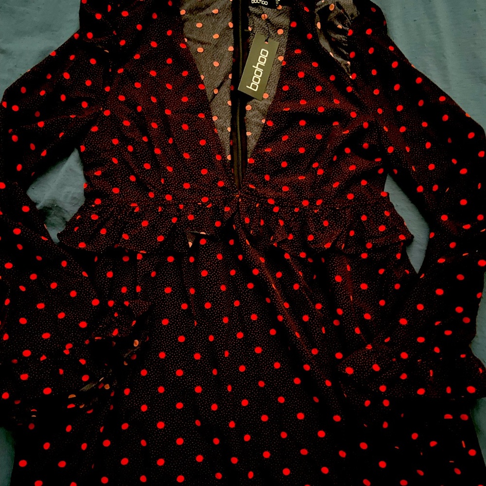 Cute long sleeve polka dots dress. New with tags.